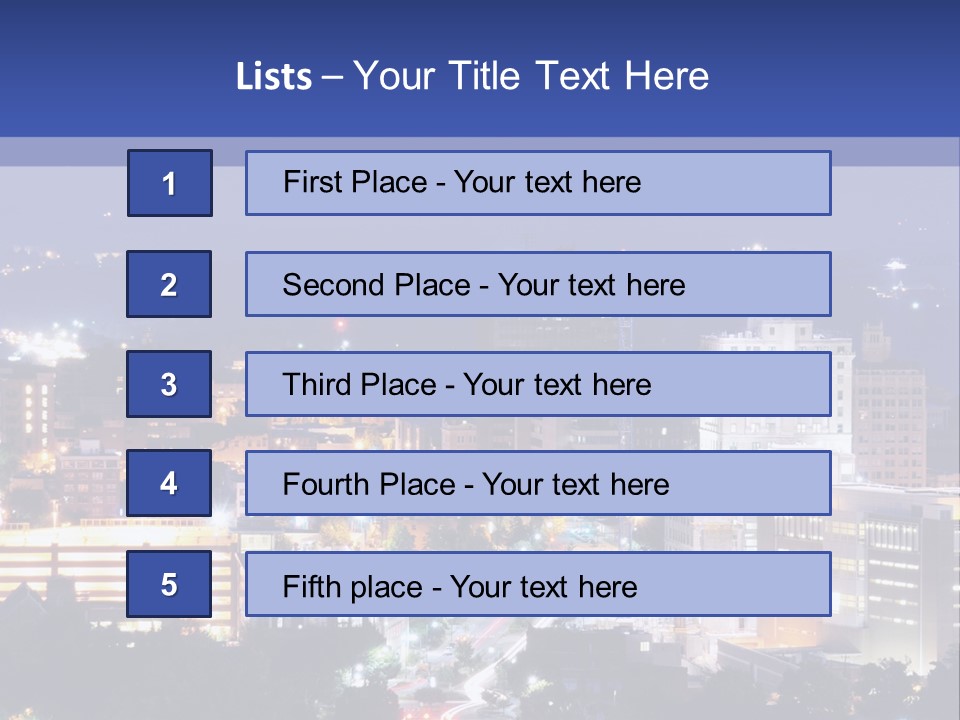 Night City PowerPoint Template