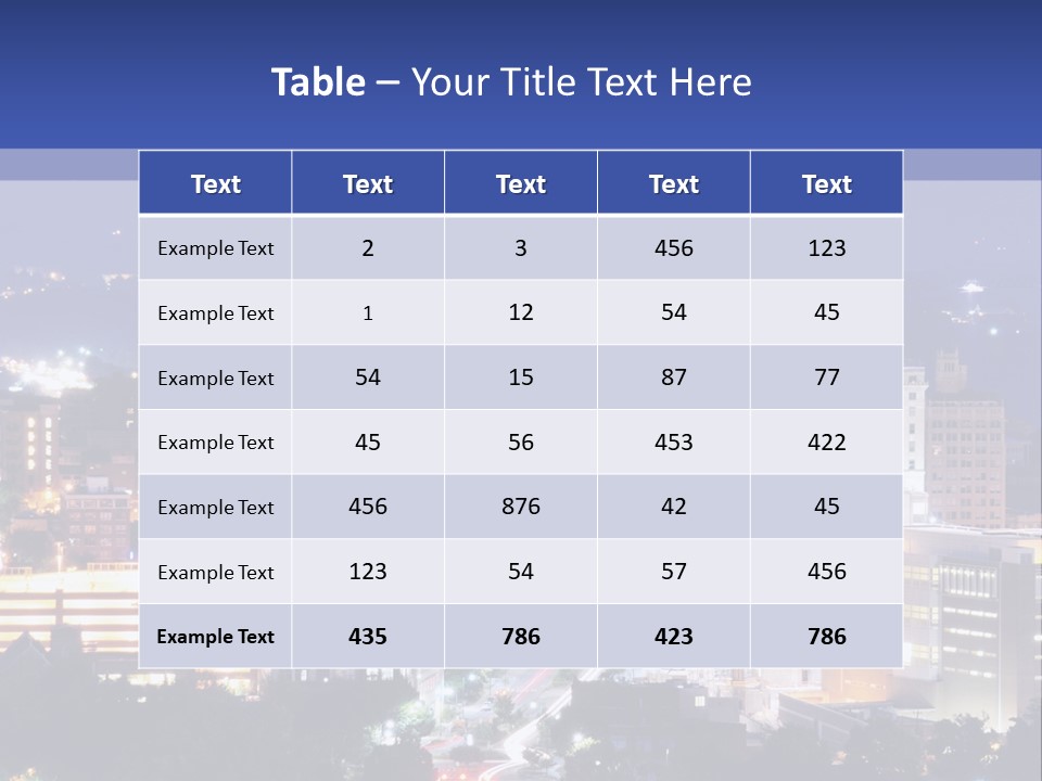 Night City PowerPoint Template