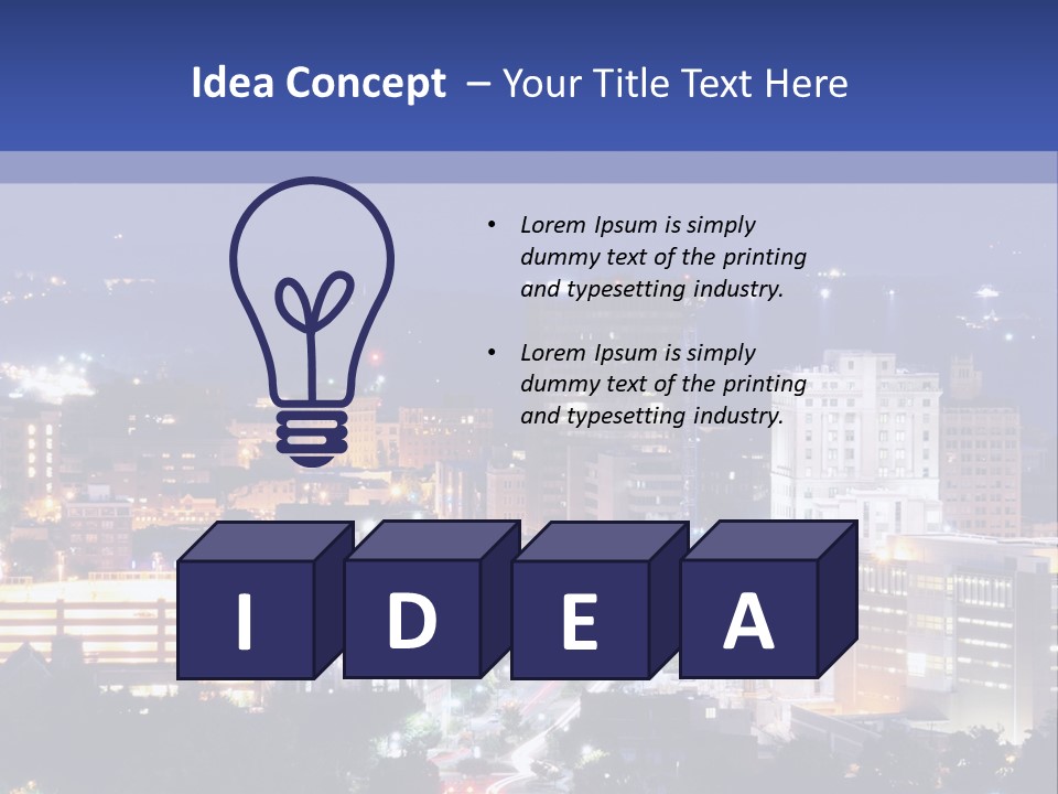 Night City PowerPoint Template