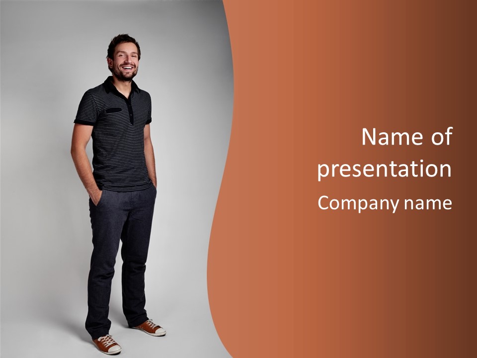 Man In Black PowerPoint Template