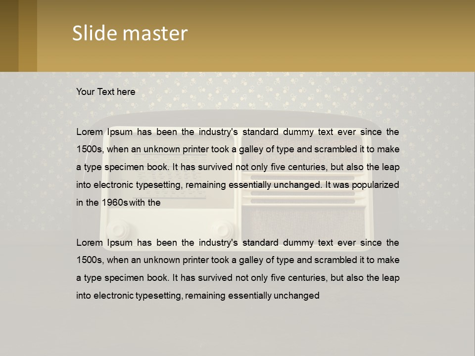 Retro Radio PowerPoint Template