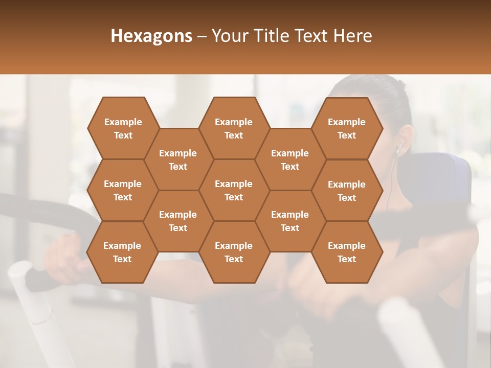 Girl In The Gym PowerPoint Template