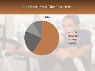Girl In The Gym PowerPoint Template