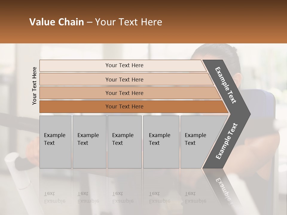 Girl In The Gym PowerPoint Template