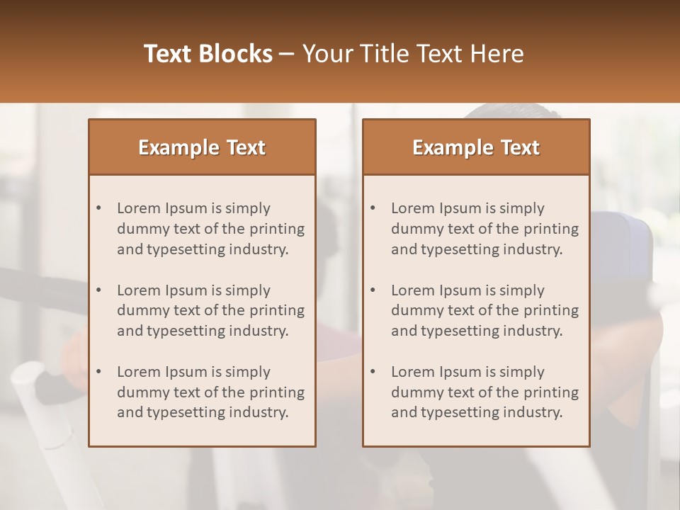 Girl In The Gym PowerPoint Template