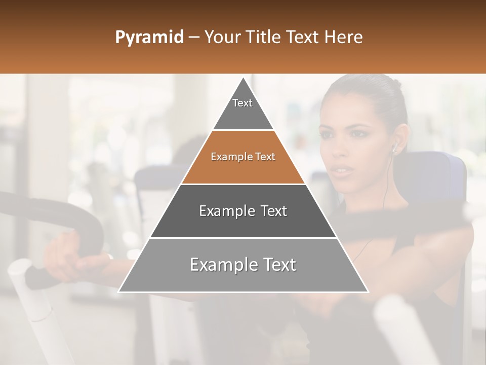 Girl In The Gym PowerPoint Template