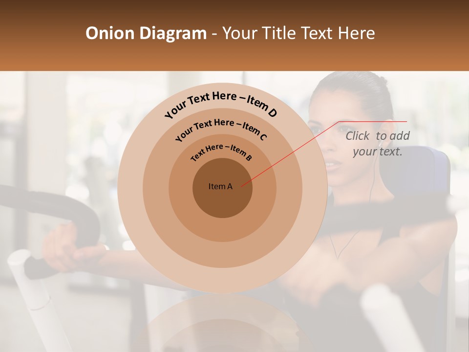 Girl In The Gym PowerPoint Template