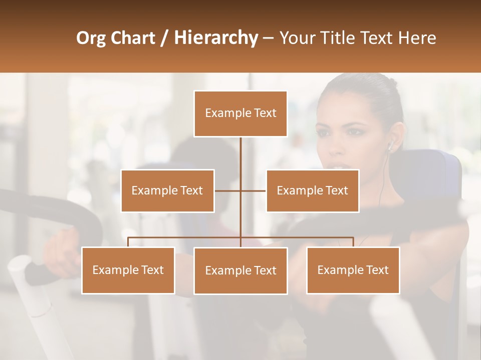 Girl In The Gym PowerPoint Template