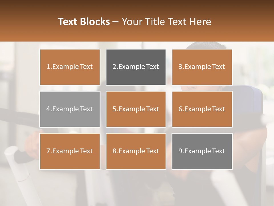 Girl In The Gym PowerPoint Template