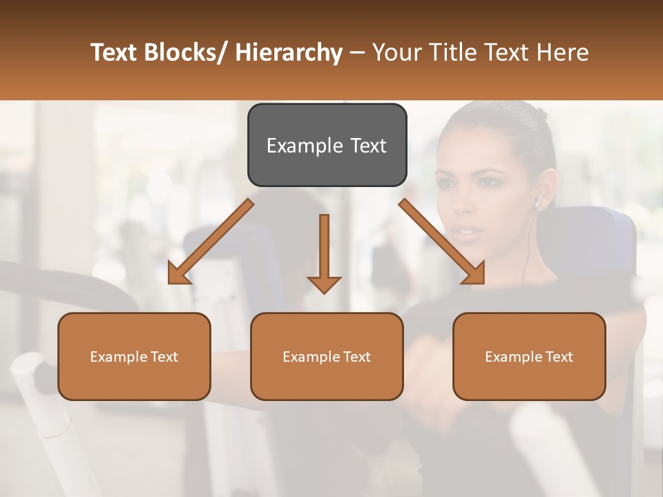 Girl In The Gym PowerPoint Template