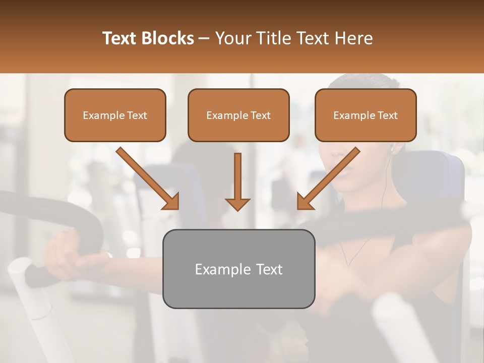 Girl In The Gym PowerPoint Template