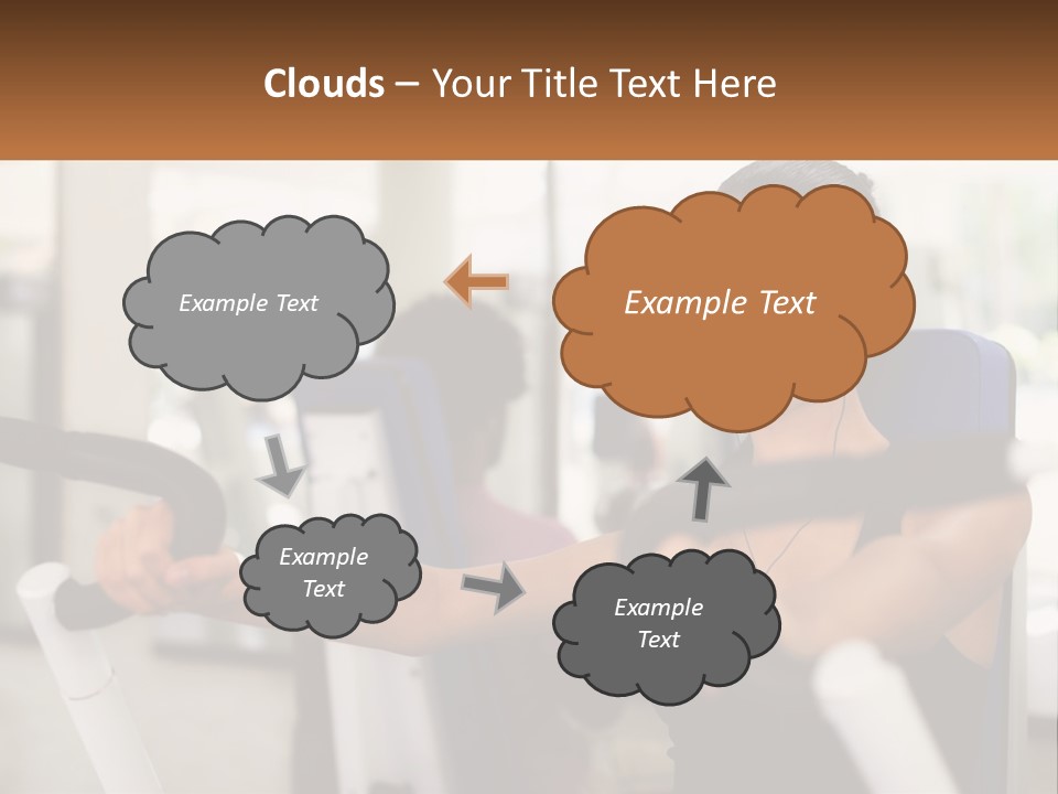 Girl In The Gym PowerPoint Template