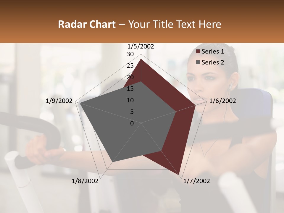 Girl In The Gym PowerPoint Template