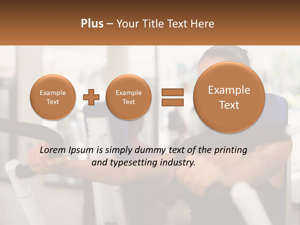 Girl In The Gym PowerPoint Template