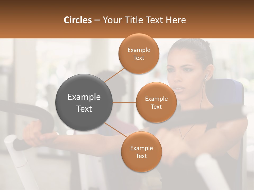 Girl In The Gym PowerPoint Template