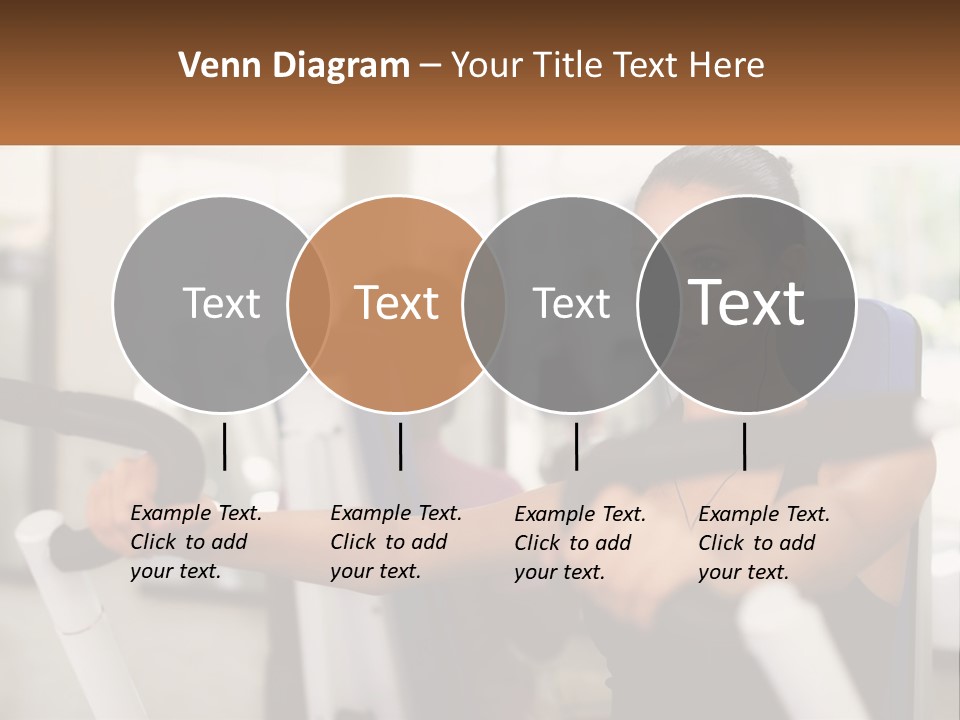 Girl In The Gym PowerPoint Template