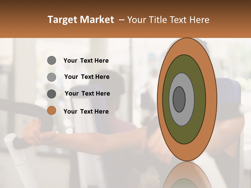 Girl In The Gym PowerPoint Template