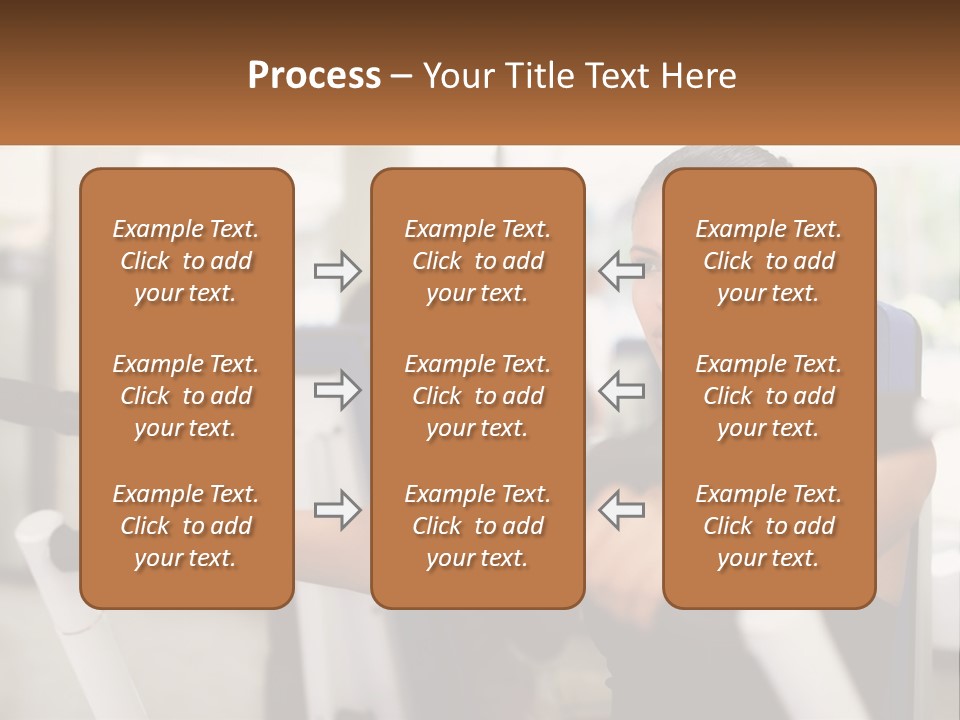 Girl In The Gym PowerPoint Template