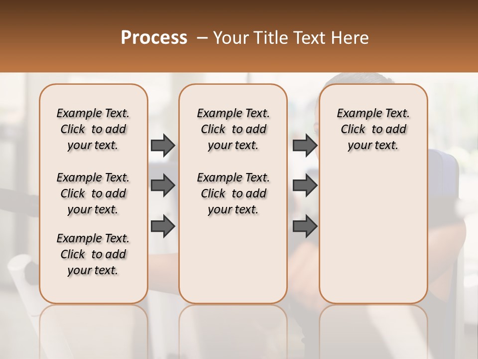 Girl In The Gym PowerPoint Template