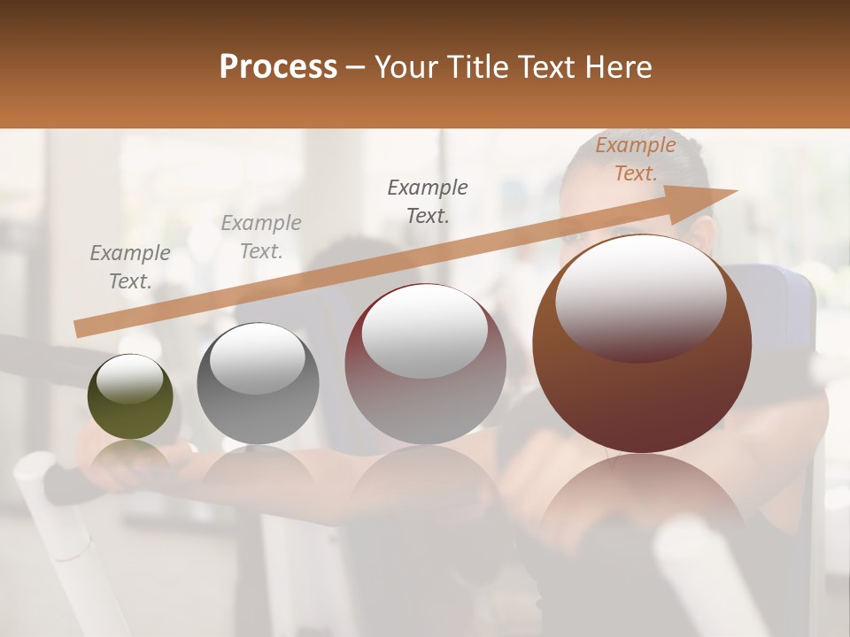 Girl In The Gym PowerPoint Template