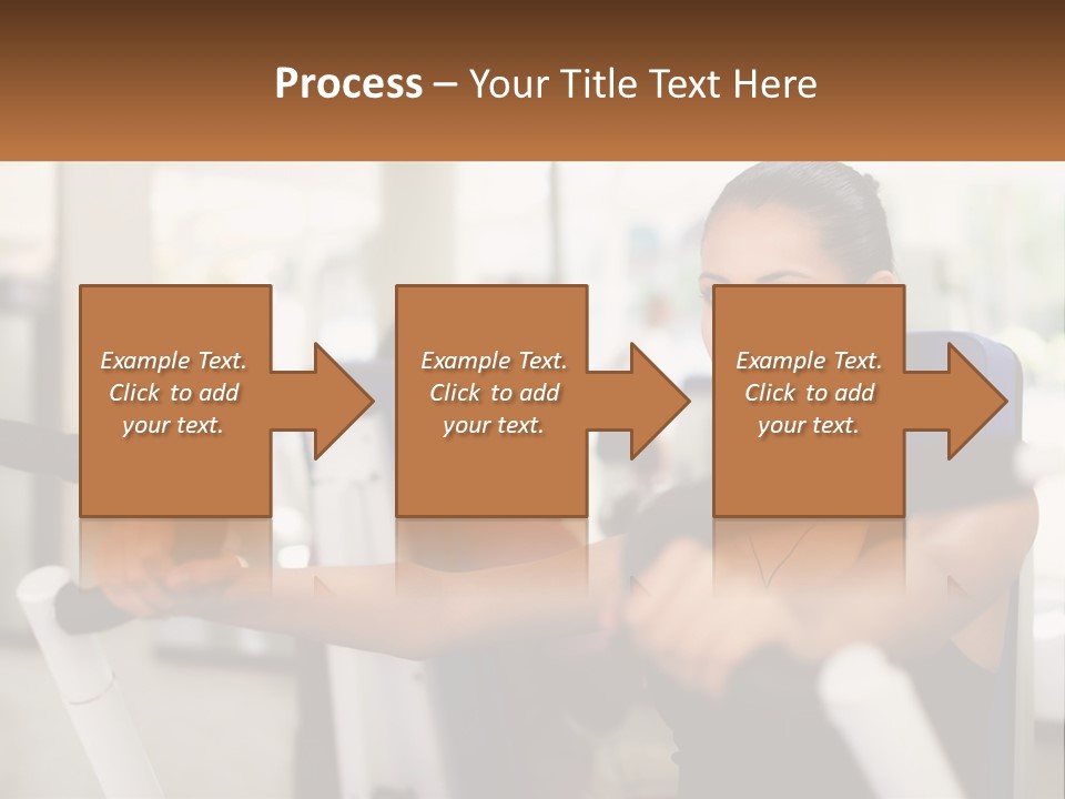 Girl In The Gym PowerPoint Template