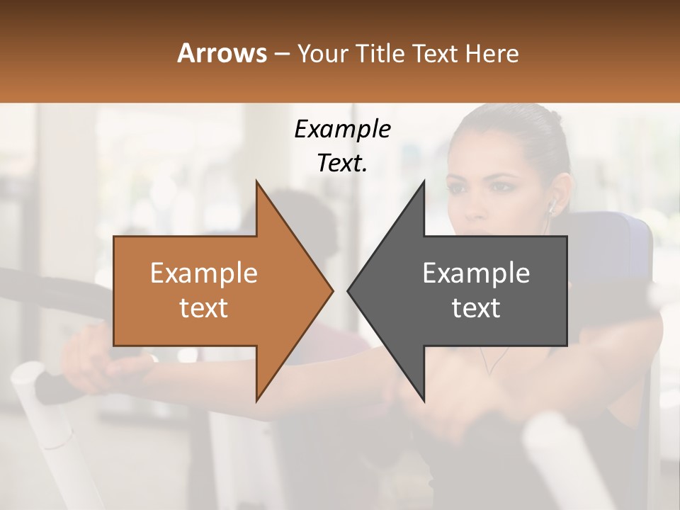 Girl In The Gym PowerPoint Template