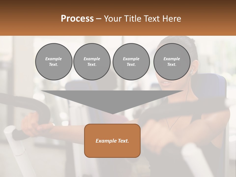 Girl In The Gym PowerPoint Template