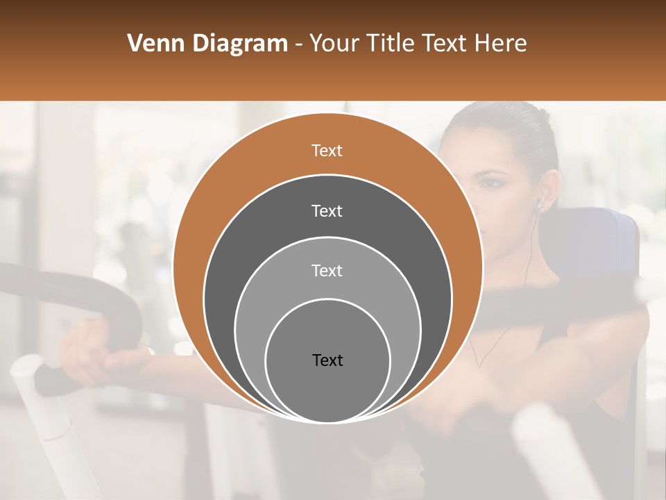 Girl In The Gym PowerPoint Template