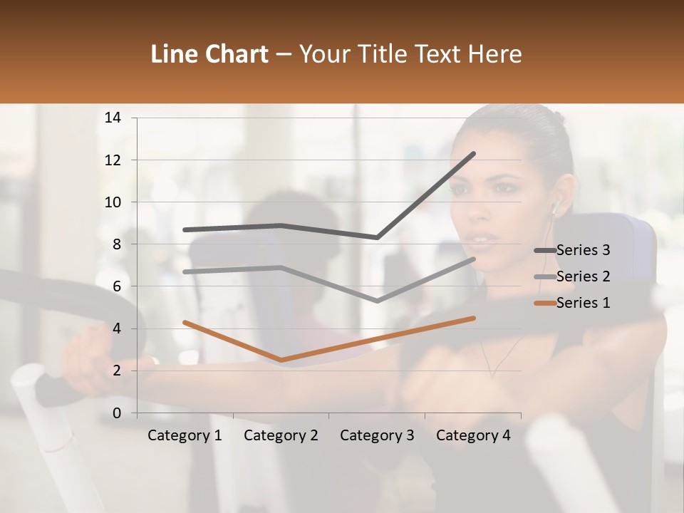 Girl In The Gym PowerPoint Template