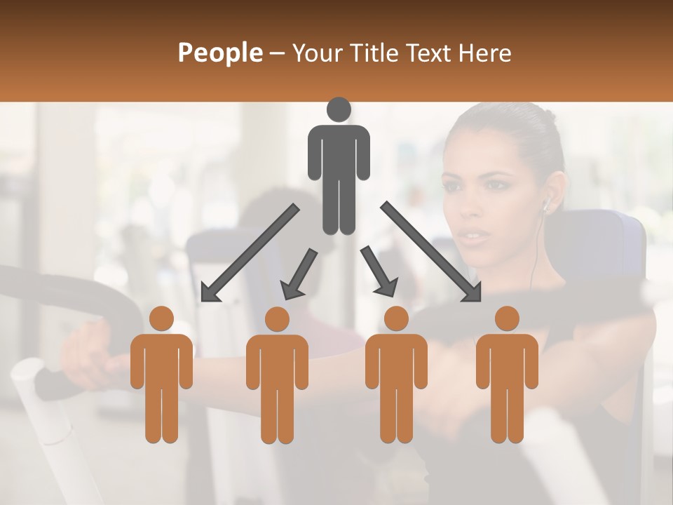 Girl In The Gym PowerPoint Template