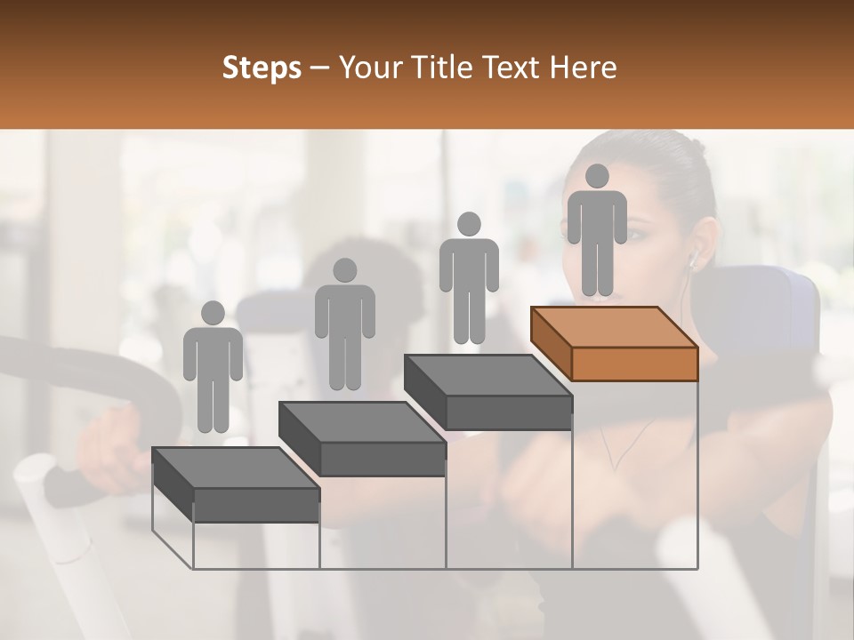 Girl In The Gym PowerPoint Template