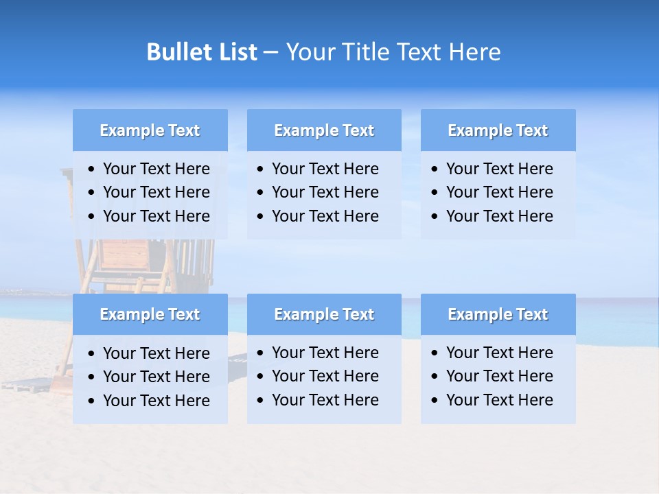 Rescue Tower By The Sea PowerPoint Template