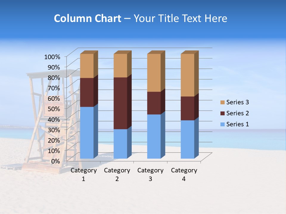 Rescue Tower By The Sea PowerPoint Template