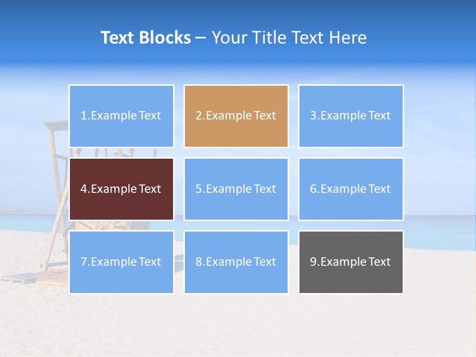 Rescue Tower By The Sea PowerPoint Template