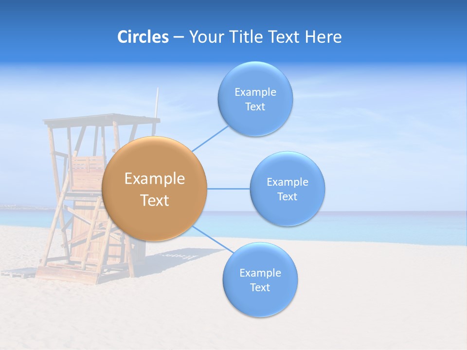 Rescue Tower By The Sea PowerPoint Template