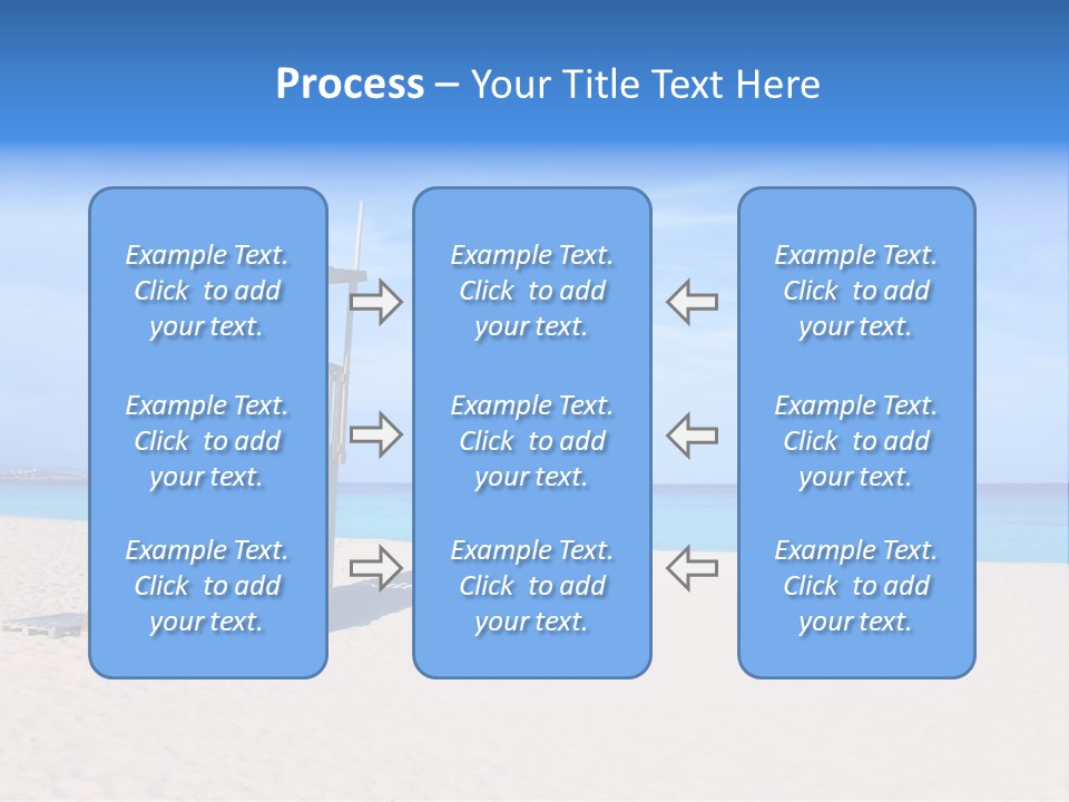 Rescue Tower By The Sea PowerPoint Template