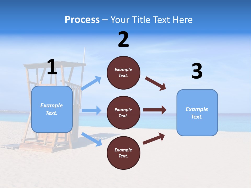 Rescue Tower By The Sea PowerPoint Template