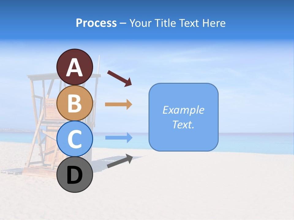 Rescue Tower By The Sea PowerPoint Template