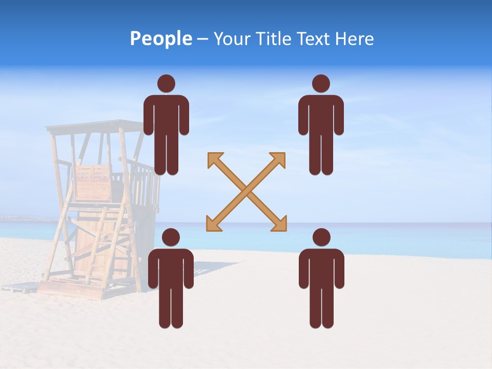 Rescue Tower By The Sea PowerPoint Template