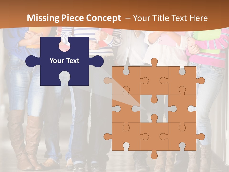 Group Of Students PowerPoint Template