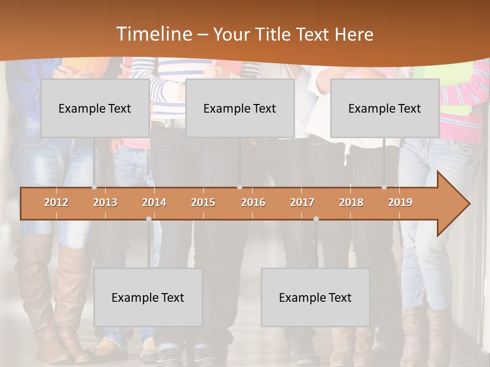 Group Of Students PowerPoint Template