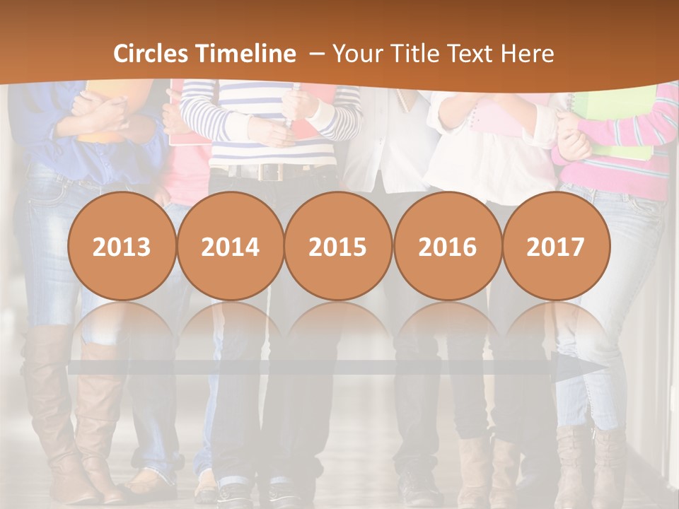 Group Of Students PowerPoint Template