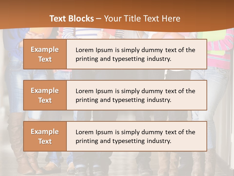 Group Of Students PowerPoint Template
