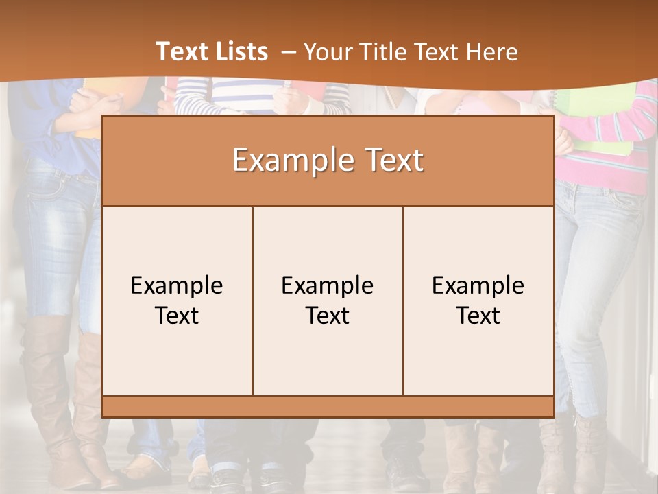Group Of Students PowerPoint Template