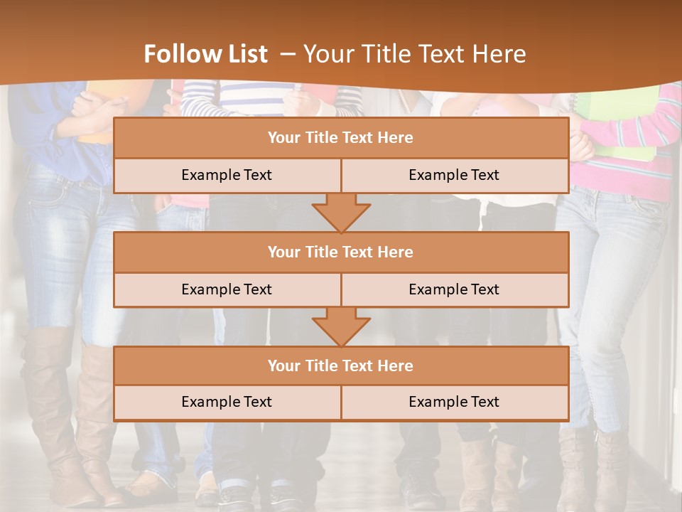Group Of Students PowerPoint Template