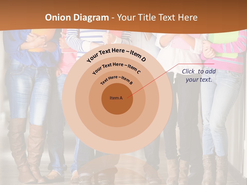 Group Of Students PowerPoint Template