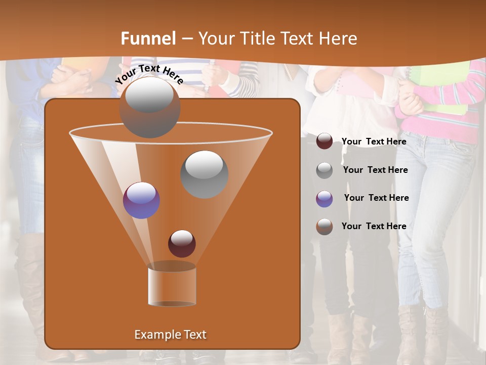 Group Of Students PowerPoint Template