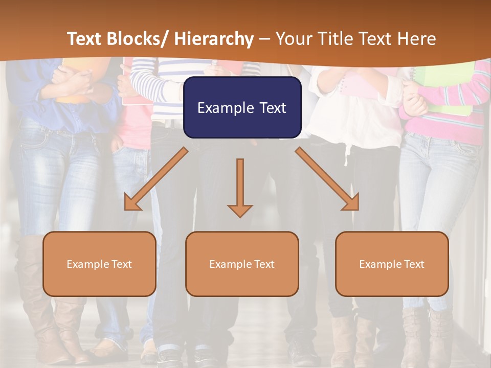 Group Of Students PowerPoint Template
