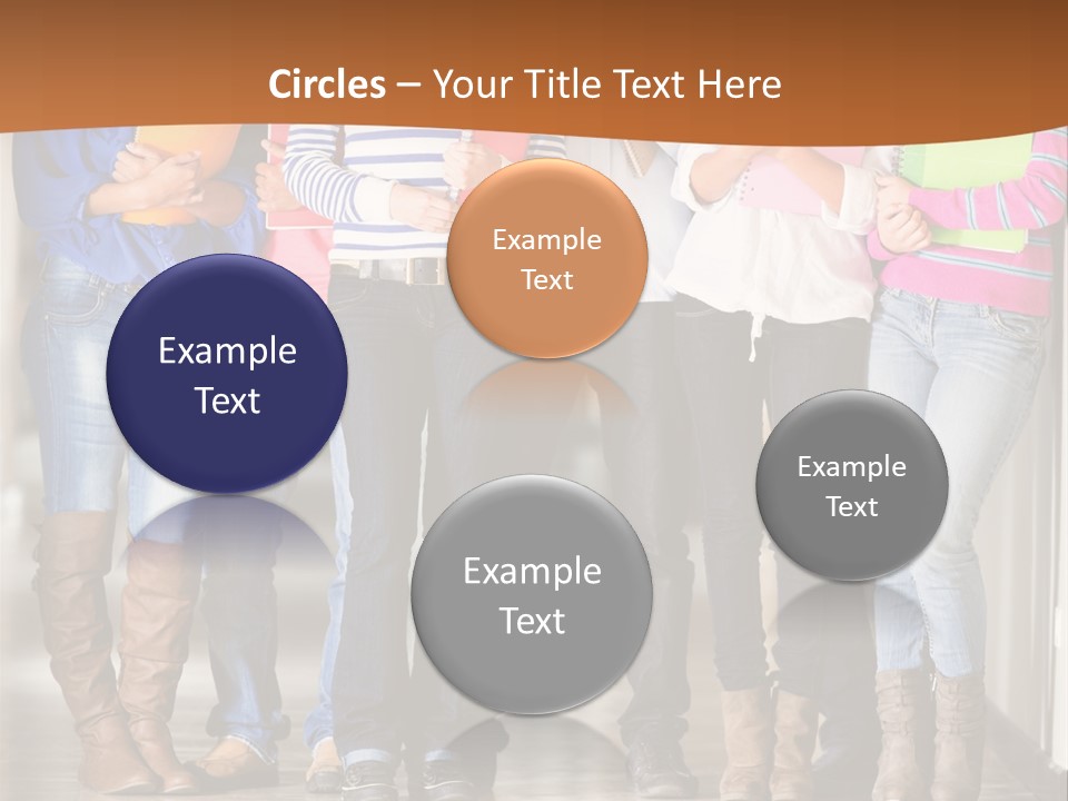 Group Of Students PowerPoint Template