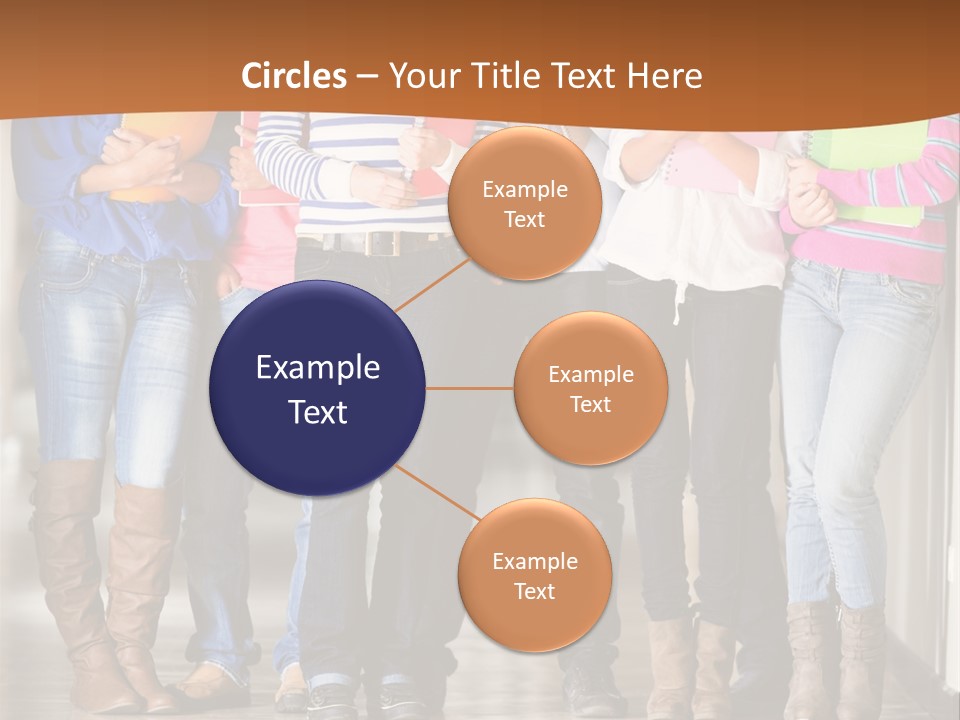 Group Of Students PowerPoint Template